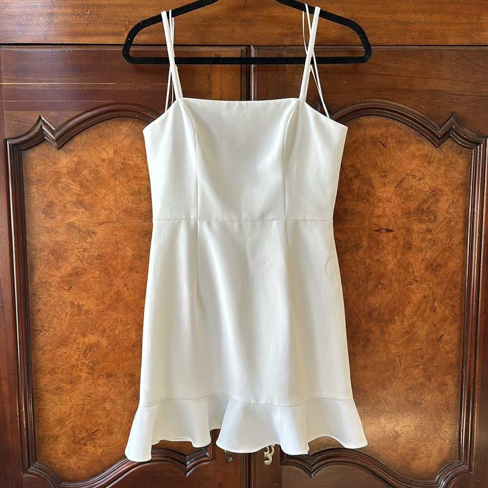 French Connection Ruffle Fit & Flare Mini Dress - Picture 12 of 13
